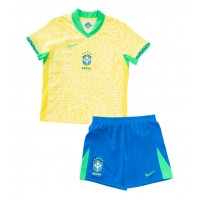 Dječji Nogometni Dres Brazil Domaci Copa America 2024 Kratak Rukav (+ Kratke hlače)